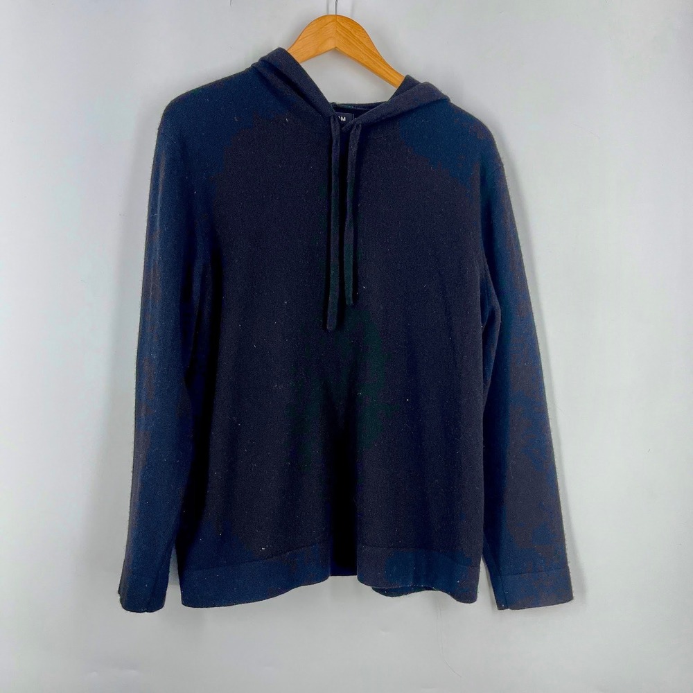 Naadam Women's 100% Cashmere Pullover Hoodie Sweater Drawstring‎ Size L